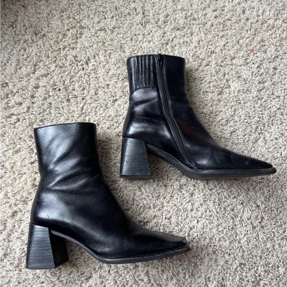 Jeffrey Campbell Shoes - Jeffrey Campbell Black Leather Ankle Boots
